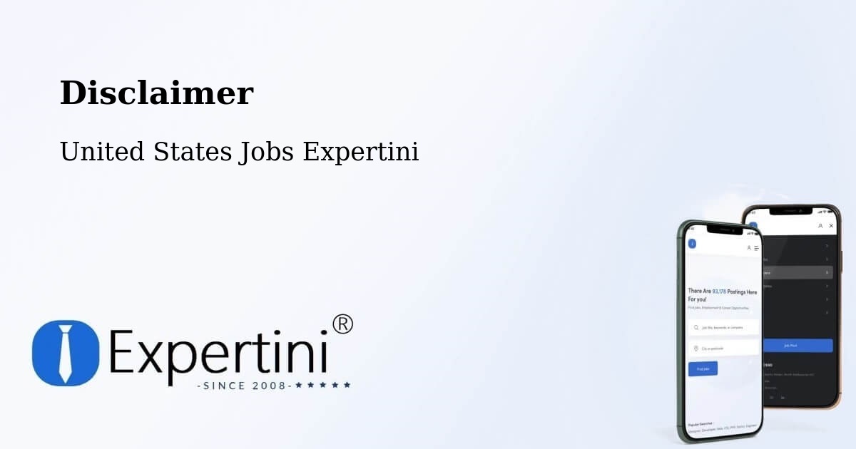 Disclaimer – Orting - United States Jobs Expertini